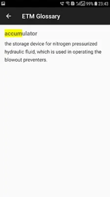 ETM Oilfield Glossary android App screenshot 1