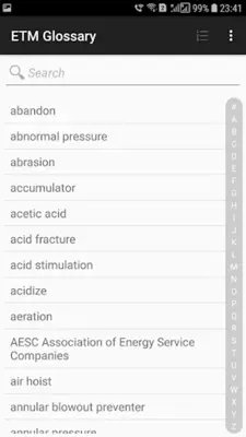 ETM Oilfield Glossary android App screenshot 4